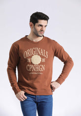 Patch Text Sweat Shirt